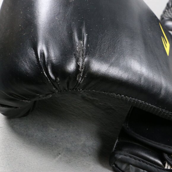Everlast Advanced Pro Style Training Boxing Gloves 16oz + Hand Wraps Black/Grey - Picture 6 of 13